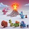 Angels Craft 3D Puzzle Stickers Blind Box – Collectible 3D Sticker Puzzles | Jungle, Dino, Legends, Street & Fin-tastic Squads | 6 Designs per Series | Ages 6+